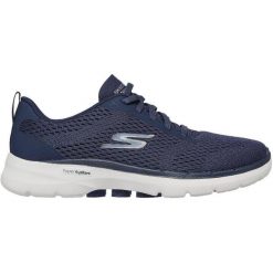 Buty sportowe damskie Skechers Go Walk 6 bold Visio. Niebieskie obuwie sportowe damskie Skechers, bez wzorów. Za 390.00 zł.