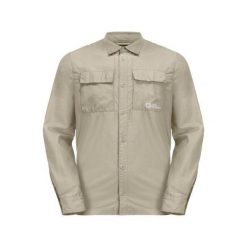 Koszula męska Jack Wolfskin Barrier. Brązowe bluzki z długim rękawem męskie Jack Wolfskin, m, bez wzorów, bez kołnierzyka, bez ramiączek. Za 479.99 zł.