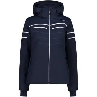 Cmp Kurtka narciarska damska - WP10000, 100% poliester – N950 Black Blue. Czarne kurtki damskie CMP, bez wzorów, z materiału, bez kaptura, narciarskie. Za 667.20 zł.