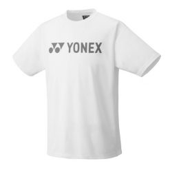 Koszulka tenisowa męska z krótkim rękawem Yonex Uni T-shirt Logo Practice. Białe koszulki sportowe męskie YONEX, m, bez wzorów, bez kołnierzyka, bez ramiączek, tenisowe. Za 110.00 zł.