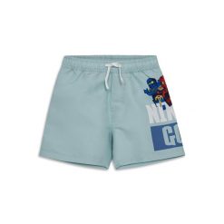 Spodenki Kąpielowe Chłopięce LEGO Ninjago Aiko313 Turkusowe. Niebieskie kąpielówki dla chłopców LEGO, bez wzorów, z materiału, sportowe. Za 129.99 zł.