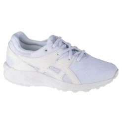 Buty sportowe Sneakersy dziewczęce, Asics Gel-Kayano Trainer Evo PS. Białe buty sportowe dziewczęce Asics, bez wzorów, bez zapięcia, trekkingowe, asics gel kayano. Za 129.99 zł.