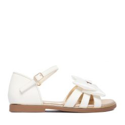 Sandały Guess. Białe sandały dziewczęce Guess, bez zapięcia. Za 149.99 zł.