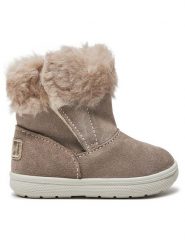 Primigi Kozaki 6850711 M Beżowy. Brązowe buty zimowe dziewczęce Primigi, bez wzorów, ze skóry, bez zapięcia. Za 299.99 zł.