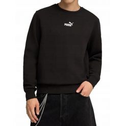 Bluza na co dzień Męska Puma Sportowa Bawełniana Bez Kaptura. Czarne bluzy męskie Puma, m, bez wzorów, z bawełny, bez kaptura. Za 199.00 zł.