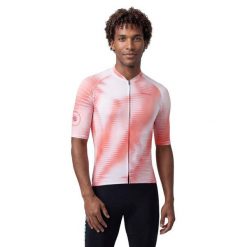 Męska koszulka rowerowa z krótkim rękawem Kolarstwo Siroko M2 NRC Pink. Czerwone buty sportowe męskie SIROKO, bez zapięcia, rowerowe. Za 254.00 zł.