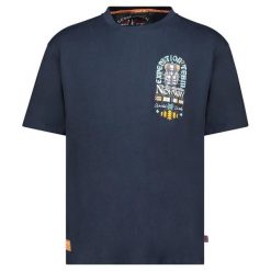 T-Shirt Geographical Norway JAKADO DB NAVY MEN 254 granatowy męska. Niebieskie t-shirty męskie Geographical Norway, m, bez wzorów, sportowe, bez kołnierzyka. Za 89.00 zł.