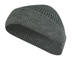 Czapka Męska, Szara Beanie, Jesienno-Zimowa, Prążkowana, Odwijana -PAKO JEANS. Szare czapki i kapelusze męskie Pako Jeans, na zimę, bez wzorów, z jeansu, klasyczne. Za 49.00 zł.