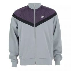 Bluza Nike - Szara, Fioletowa. Szare bluzy męskie Nike, xl, bez wzorów, z bawełny, bez kaptura. Za 324.00 zł.