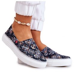 Damskie Tenisówki Slip On Memory Foam Big Star JJ276012 Czarne. Czarne trampki i tenisówki damskie bez wzorów, retro, przed kostkę, bez zapięcia. Za 229.32 zł.