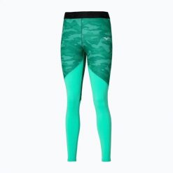 Legginsy do biegania damskie Mizuno Virtual Body G3 Long. Zielone legginsy damskie Mizuno, l, bez wzorów, z elastanu. Za 149.99 zł.