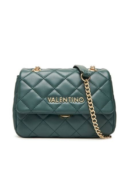 Valentino Torebka Ocarina VBS3KK05R Zielony. Zielone torebki do ręki damskie Valentino, bez wzorów, ze skóry, wizytowe, bez dodatków. Za 309.99 zł.