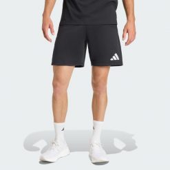 Szorty Entrada26. Białe krótkie spodenki sportowe męskie Adidas, bez wzorów, z bawełny, do piłki nożnej. Za 149.00 zł.