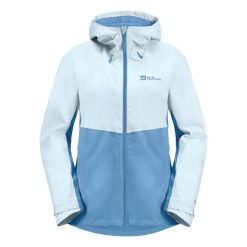 Kurtka przeciwdeszczowa Jack Wolfskin - Weiltal 2l Jkt W. Niebieskie kurtki damskie Jack Wolfskin, l, bez wzorów, z materiału, bez kaptura. Za 538.95 zł.