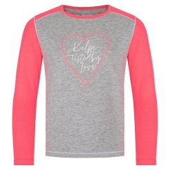 Dziewczęca bawełniana koszulka z długim rękawem Kilpi SONIER-JG. Fioletowe t-shirty i topy dla dziewczynek Kilpi, bez wzorów, z bawełny, bez ramiączek. Za 70.90 zł.