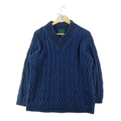 Second life - Lauren Ralph Lauren damski sweter z warkoczowym splotem - Jak nowy. Niebieskie swetry damskie Ralph Lauren, l, w ażurowe wzory, ze splotem, eleganckie, bez kołnierzyka, bez ramiączek, bez kaptura. Za 127.76 zł.