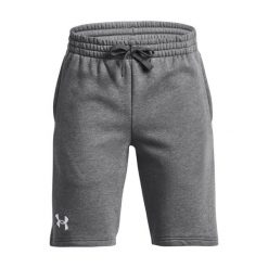 Krótkie spodenki Under Armour UA Rival Fleece. Szare szorty męskie Under Armour, bez wzorów, z bawełny. Za 162.15 zł.