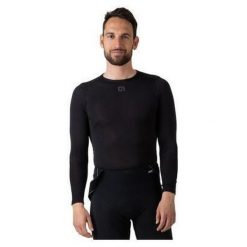 Koszulka termoaktywna męska Alé Cycling Grid. Czarne bluzy męskie ALÉ CYCLING, m, bez wzorów, bez kaptura. Za 474.99 zł.