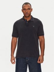 Guess Polo M5GP05 KCSG1 Granatowy Regular Fit. Niebieskie koszulki polo męskie Guess, m, z aplikacjami, z bawełny, bez ramiączek. Za 199.99 zł.