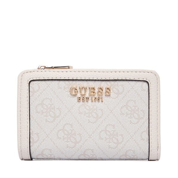 Portfel Guess. Brązowe portfele damskie Guess, z aplikacjami. Za 237.99 zł.