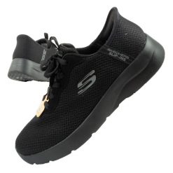 Buty sportowe sneakersy damskie Skechers Dynamight 2.0 SLIP-INS. Czarne obuwie sportowe damskie Skechers, bez wzorów, do biegania, Skechers Sport. Za 299.00 zł.