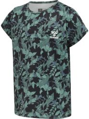 Koszulka dla dziewczynki Hummel Nanna. Niebieskie t-shirty i topy dla dziewczynek Hummel, z aplikacjami, z dżerseju, bez ramiączek. Za 128.00 zł.