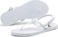 Puma Sandały damskie Puma Cozy Sandal Wns białe r. 35.5. Białe klapki damskie Puma, bez wzorów, bez obcasa, bez zapięcia. Za 69.13 zł.
