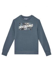 Jack & Jones Junior Bluza Hawaii 12269863 Niebieski Regular Fit. Niebieskie bluzy dla chłopców Jack & Jones Junior, bez wzorów, z syntetyku, bez ramiączek, bez kaptura. Za 69.99 zł.