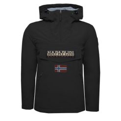 Kurtka wodoodporna z 2 kieszeniami Napapijri Rainforest. Czarne kurtki męskie Napapijri, bez wzorów, sportowe, bez kaptura. W wyprzedaży za 687.85 zł.