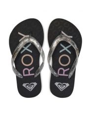 Roxy Japonki ARGL100263 Srebrny. Szare kalosze dziewczęce Roxy, bez wzorów. Za 49.99 zł.