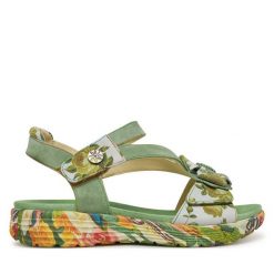 Sandały Laura Vita. Brązowe sandały damskie Laura Vita, bez wzorów, bez obcasa, na płaskiej podeszwie, bez zapięcia. Za 389.99 zł.