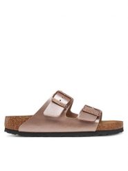 Birkenstock Klapki Arizona 1023960 Różowy. Czerwone klapki damskie Birkenstock, bez wzorów, ze skóry, bez obcasa. Za 349.99 zł.