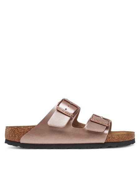 Birkenstock Klapki Arizona 1023960 Różowy. Czerwone klapki damskie Birkenstock, bez wzorów, ze skóry, bez obcasa. Za 399.99 zł.