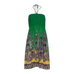 Smashed Lemon Sukienka damska Yellow / Green (rozmiar XS). Zielone sukienki damskie Smashed Lemon, xs, bez wzorów, bez kołnierzyka, bez ramiączek. W wyprzedaży za 184.00 zł.
