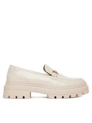 DeeZee Loafersy 58682-9 Beżowy. Brązowe mokasyny damskie DeeZee, ze skóry. Za 159.99 zł.