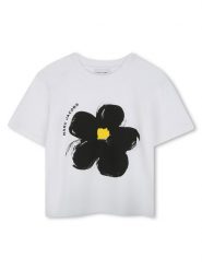 Marc Jacobs T-Shirt W60465 Biały Regular Fit. Białe t-shirty i topy dla dziewczynek Marc Jacobs, bez wzorów, z bawełny, bez ramiączek. Za 149.99 zł.