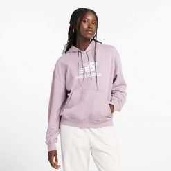 Bluza damska New Balance WT41504ICW – różowa. Czerwone bluzy damskie New Balance, s, bez wzorów, z bawełny, bez kaptura. Za 169.99 zł.