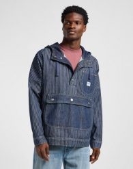 MESKA KURTKA JEANSOWA LEE DENIM ANORAK LAKE EDGE 112364127. Płaszcze męskie Lee, m, bez wzorów, z denimu, bez kaptura. Za 399.99 zł.
