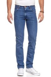 SPODNIE MĘSKIE WRANGLER STRAIGHT B&Y PITSTOP W11TGX161 112126029. Niebieskie spodnie materiałowe męskie Wrangler, l, bez wzorów, z jeansu. Za 199.99 zł.