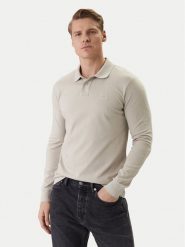 BOSS Polo Passerby 50507704 Beżowy Regular Fit. Brązowe koszulki polo męskie Boss, m, bez wzorów, z bawełny, bez ramiączek. Za 449.99 zł.