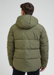 LEE PUFFER JACKET MĘSKA KURTKA ZIMOWA Z KAPTUREM CIEPŁA OLIVE GROVE L87NNYA61. Zielone kurtki męskie Lee, na zimę, l, bez wzorów, z kapturem. Za 399.99 zł.