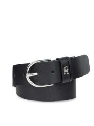 Tommy Hilfiger Pasek Damski Th Timeless 3.5 AW0AW15387 Czarny. Czarne paski damskie Tommy Hilfiger, bez wzorów, ze skóry. Za 289.99 zł.