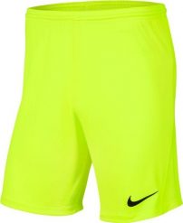 Nike Spodenki męskie Park III żółte r. L (BV6855 702). Żółte krótkie spodenki sportowe męskie Nike, l, bez wzorów. Za 57.32 zł.