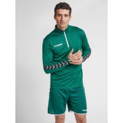 Bluza Hummel demi-zip hmlAUTHENTIC. Niebieskie bluzy męskie Hummel, s, bez wzorów, bez kaptura, na fitness i siłownię. W wyprzedaży za 165.50 zł.
