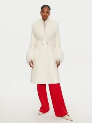 YES LONDON Płaszcz zimowy CD1202/MONGOLIA Écru Regular Fit. Płaszcze damskie YES LONDON, na zimę, bez wzorów, z syntetyku, bez kaptura. Za 3,599.00 zł.