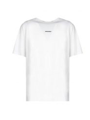 Dsquared2 T-shirt "Missy Fit" | S74GD0710 | Mężczyzna | Biały. Białe t-shirty męskie Dsquared2, m, bez wzorów, z bawełny, bez kołnierzyka. W wyprzedaży za 549.00 zł.
