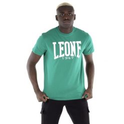 Koszulka na siłownia na czas wolny. Brązowe buty sportowe męskie LEONE 1947 APPAREL, z bawełny, bez zapięcia, na fitness i siłownię. W wyprzedaży za 69.47 zł.