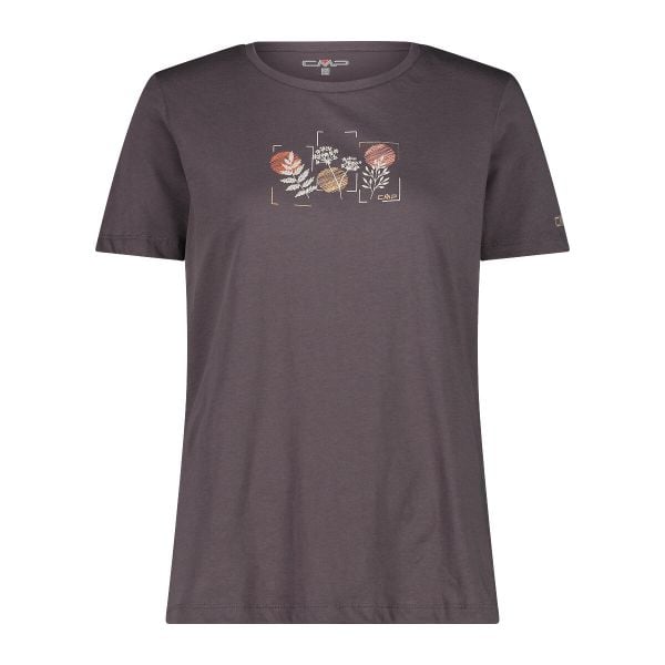 Koszulka damska CMP. Szare t-shirty damskie CMP, l, bez wzorów, z materiału, eleganckie, bez kołnierzyka. Za 154.50 zł.