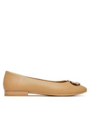 MEXX Baleriny MX/018C-RST Beżowy. Brązowe baleriny damskie Mexx, bez wzorów, ze skóry, bez obcasa. Za 239.99 zł.