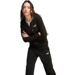 Dres Puma Metallic Hooded Sweat Suit Tr Op, Kobiety. Czarne obuwie sportowe damskie Puma, bez wzorów, z bawełny, na fitness i siłownię. Za 490.00 zł.